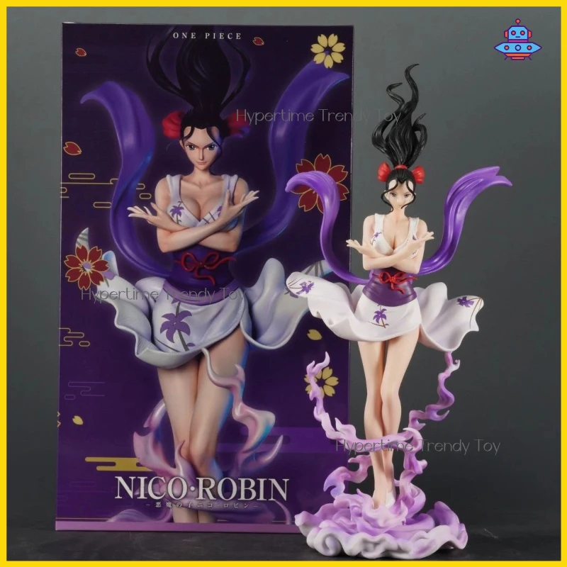 Фото Коллекционная фигурка HZW Gk Nico Robin «Шестикрылый ангел» из ПВХ, статуэтка для рабочего стола, украшение для любителей аниме и коллекционеров №1
