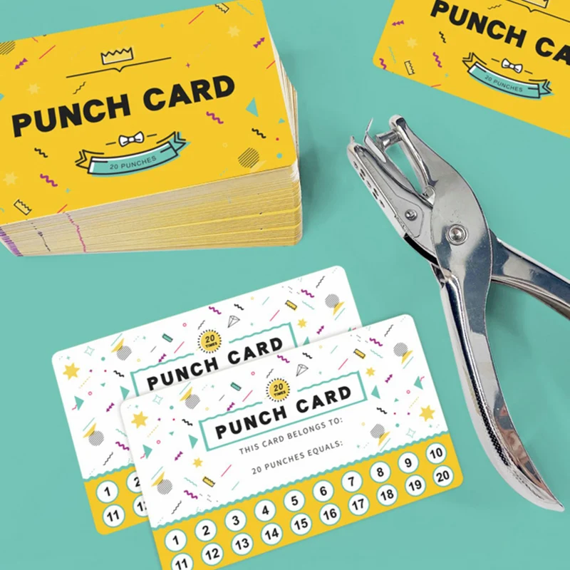 100Pcs Set Good Habits Develop Punch Cards Record Children's Reward Point Wish Book Kids Teaching Aids Encourage