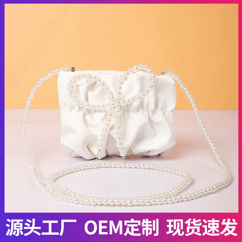 

2022 New Fashion Mini Bag Luxury Pearl Mouth Red Envelope Cross-body Bag Handmade Bag Wallet