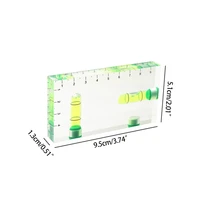 two direction mini magnetic level bubble level transparent high precision level meter for pictures shelves table uses