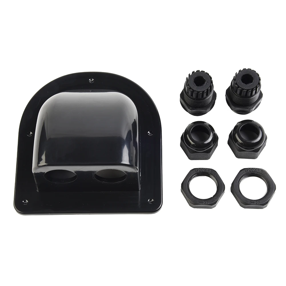 

Station Wagon ​junction Box ABS Plastic Double Cable Entry Gland Gland Box Panel Mounting Solar Panel For RV Roof Boat