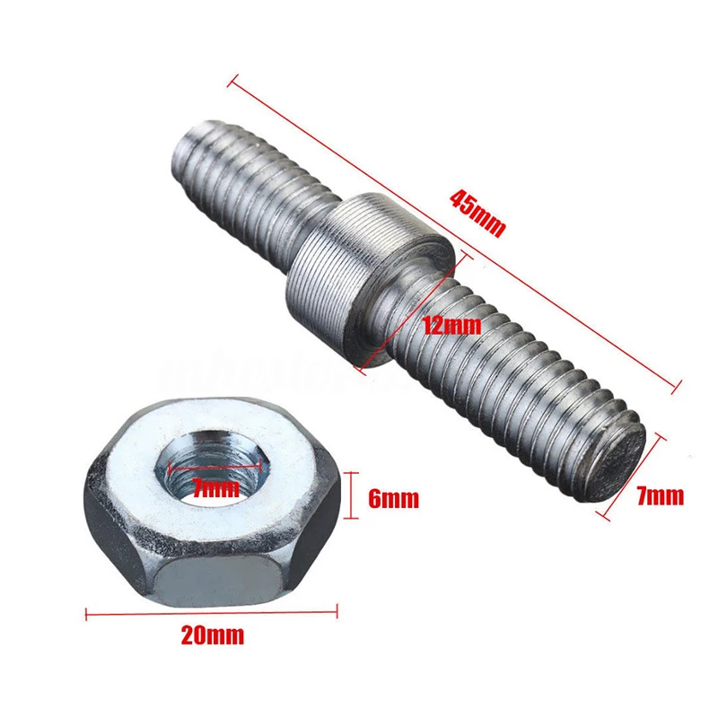 

4 Pcs Bar Studs Bar Nuts Set Garden Tools Parts Fit For Stihl 024 026 MS260 028 031 032 Chainsaw Silver In Stock