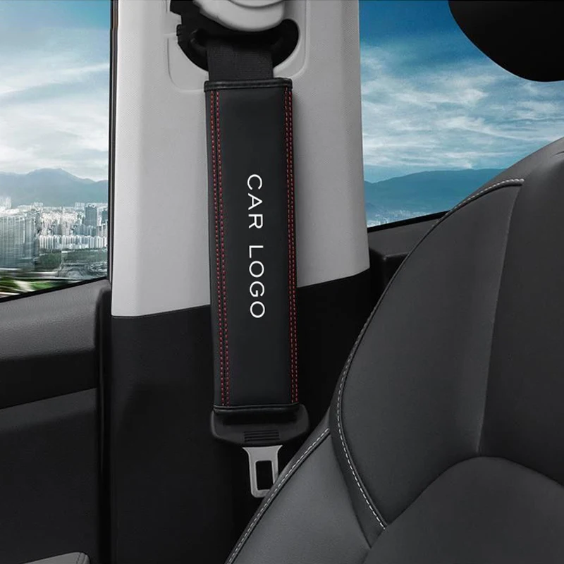 Фото для Chery Tiggo 7 Pro 8 4 5 3 2 T11 5X Amulet Fora QQ IQ Fulwin Arrizo Кожаные накладки на ремни безопасности Аксессуары для автомобильных ремней безопасности №4