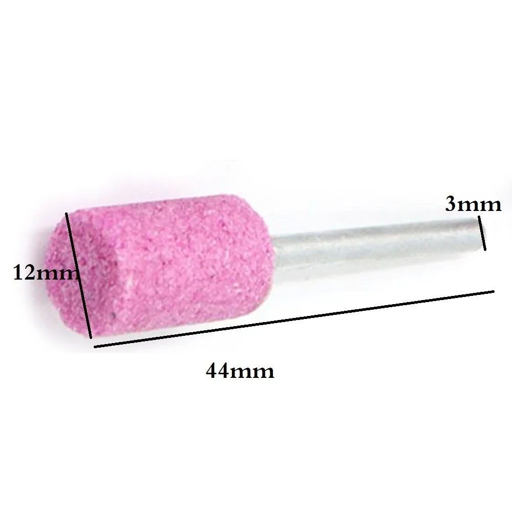 

10pcs 12mm Cylinder Abrasive Mounted Stone Rotary Tool Grinding Head Polishing Jade Wood Metal Mold Polishing Grinding Head