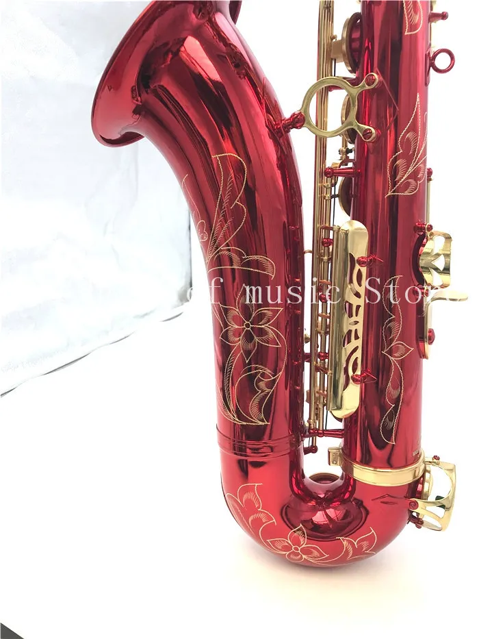 

France Tenor saxophone New R54 bB Tenor sax playing professionally Musical instrument Red gold with case