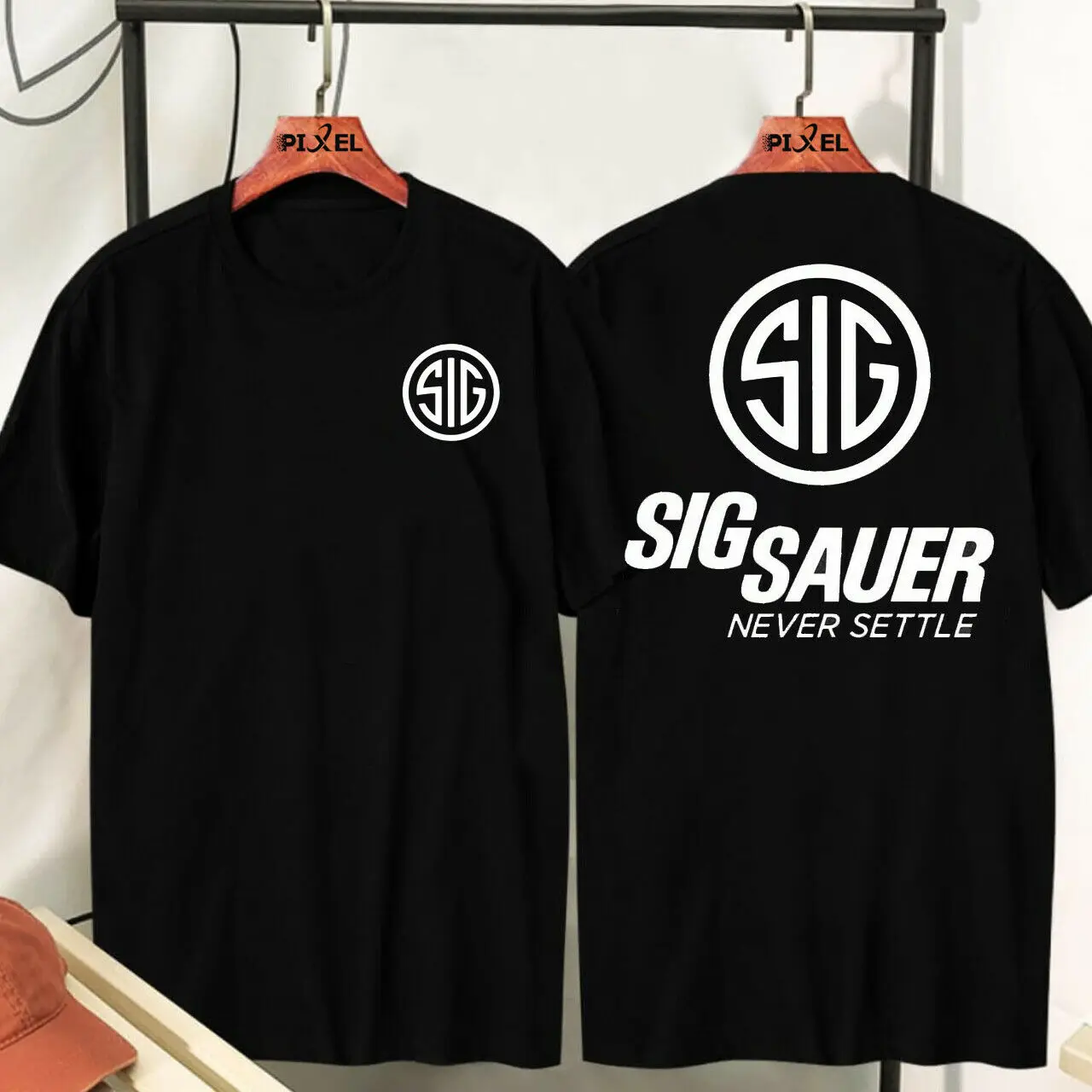 

New 2022 SIG SAUER Never Settle LOGO T-shirt
