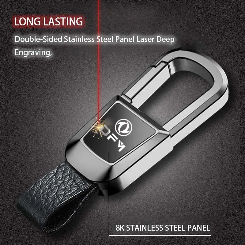 Автомобильный кожаный брелок для ключей Подвеска кожаное кольцо Dongfeng DFM A30 K01 K02 H30