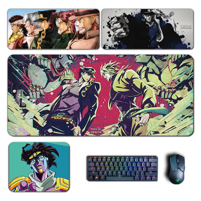 

Коврики для мыши с аниме «Невероятные приключения Джоджо», коврик для мыши Kujo, Jotaro, Jolyne, компьютерный коврик для ноутбука, геймерский коврик,...