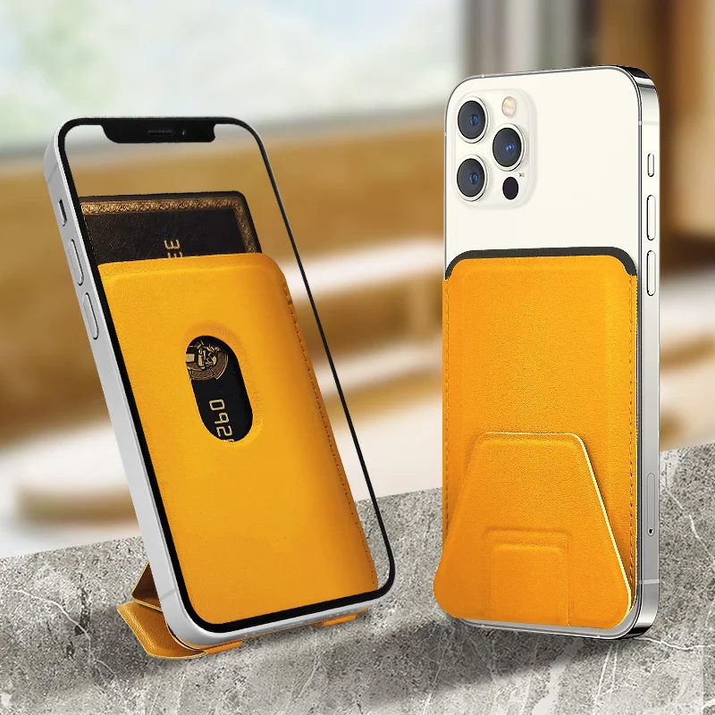 

For Magsafe Wallet Magnetic Card Holder Case For IPhone 13 11 12 14 Pro Max S23 Compatible Phone Fashion Leather Bag Accessories