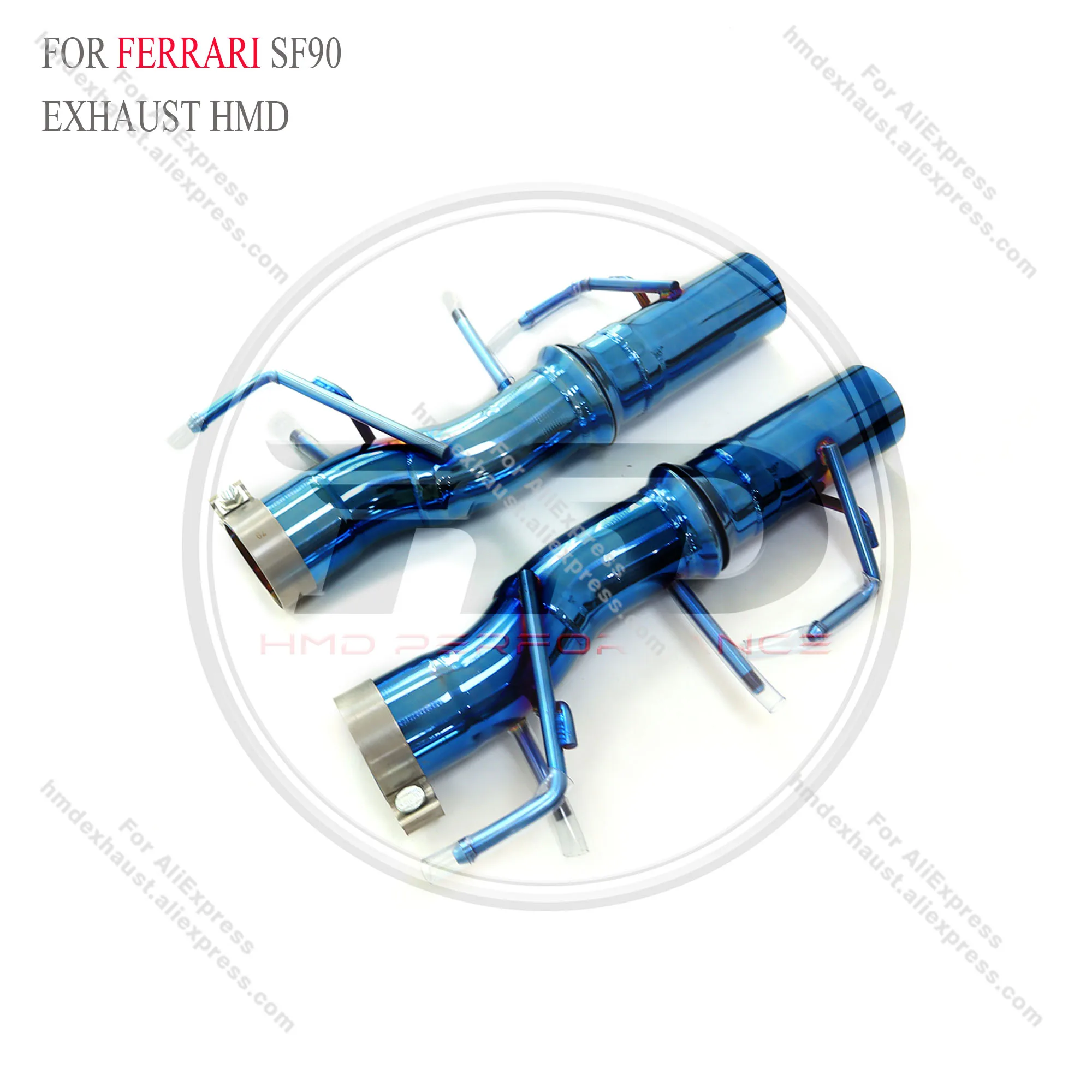 Выхлопная система HMD из нержавеющей стали для Ferrari SF90 2019 + без клапанов