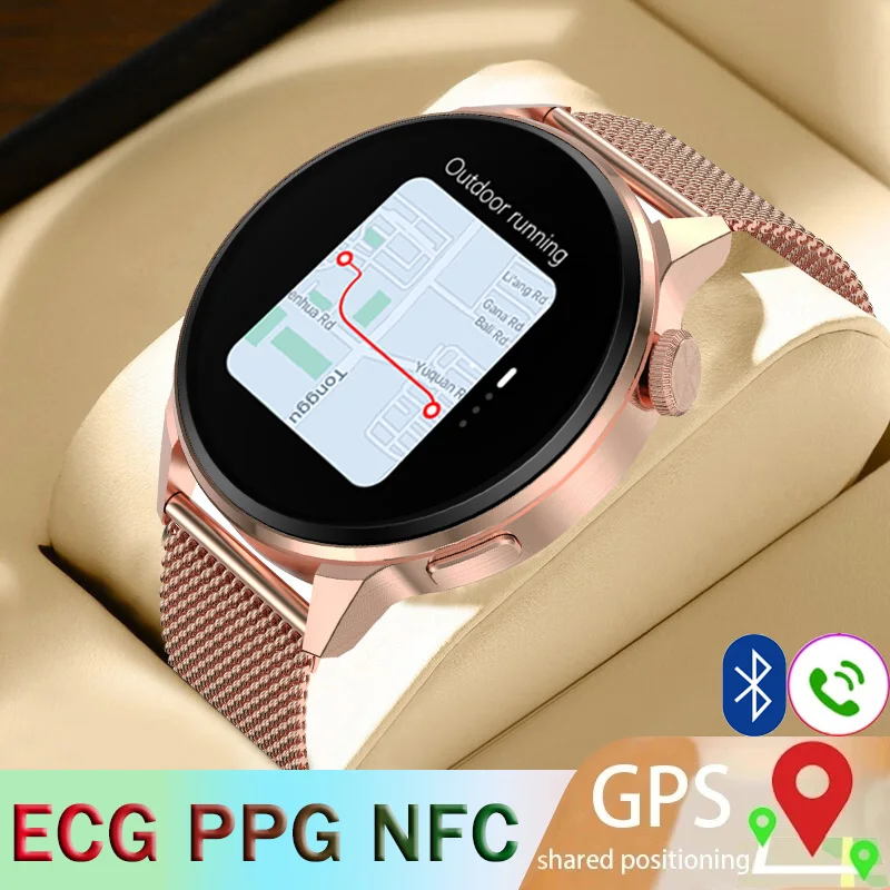 

Смарт-часы GEJIAN с NFC, Bluetooth, голосовым помощником, паролем и GPS-трекером