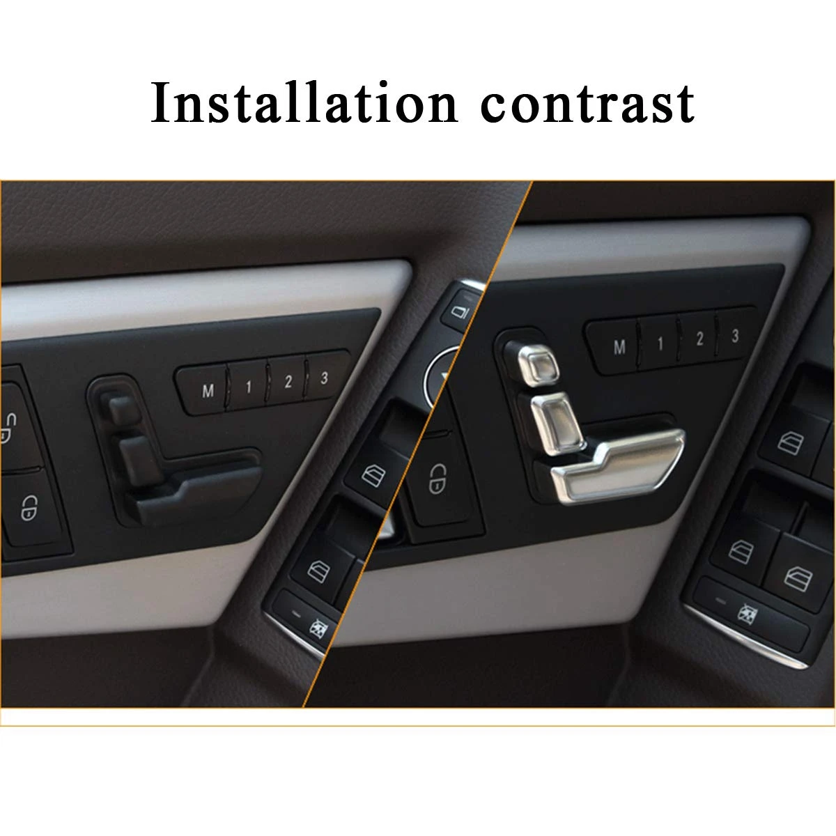 Для Mercedes Benz C E GL GLA CLS ML класс W212 W218 X166 серебристо-хромированная кнопка регулировки