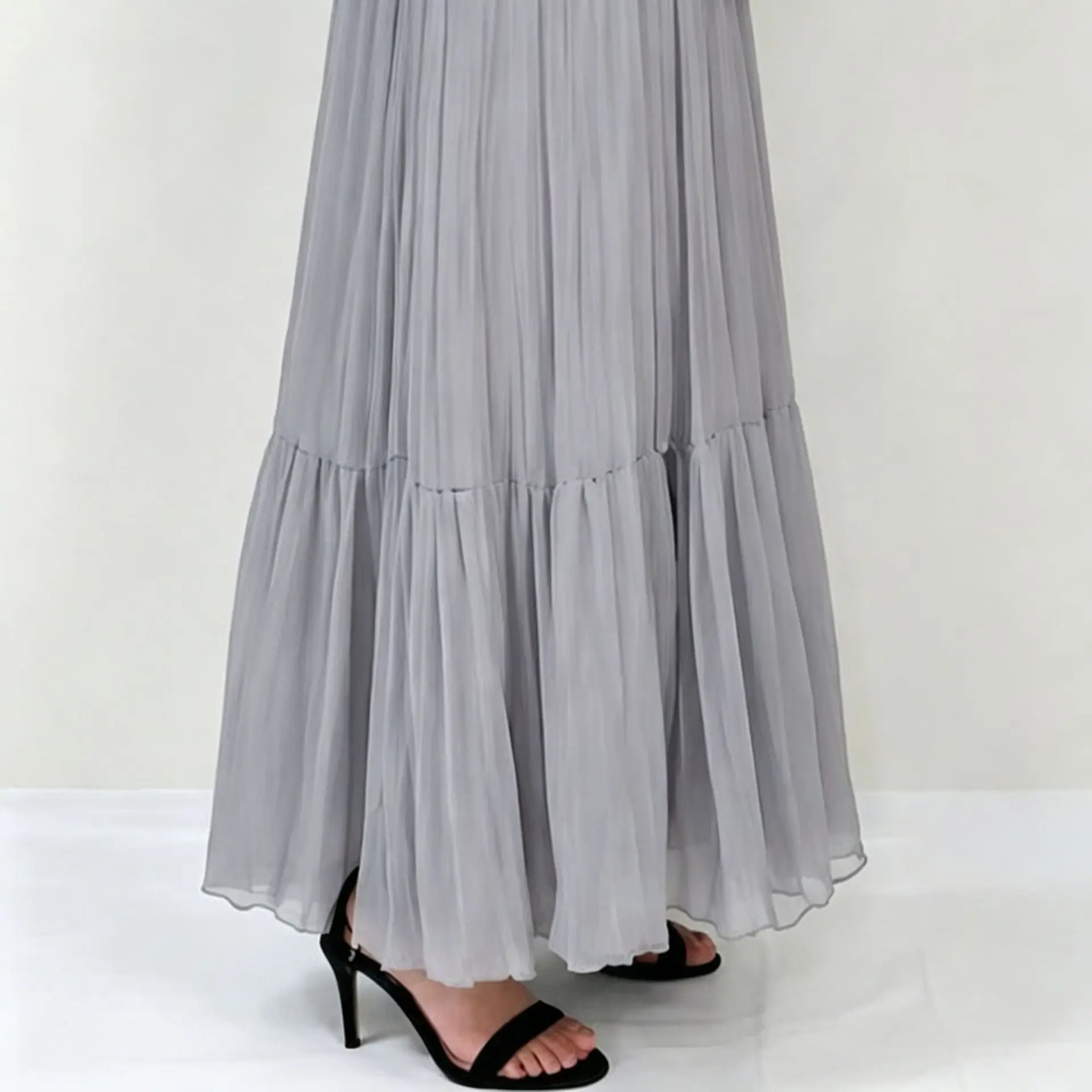 Фото Новый комплект Lady Cloth6 из двух предметов: топ с круглым вырезом, бантом на спине и короткими рукавами из кружева, плиссированная юбка, одежда в стиле бохо. №4