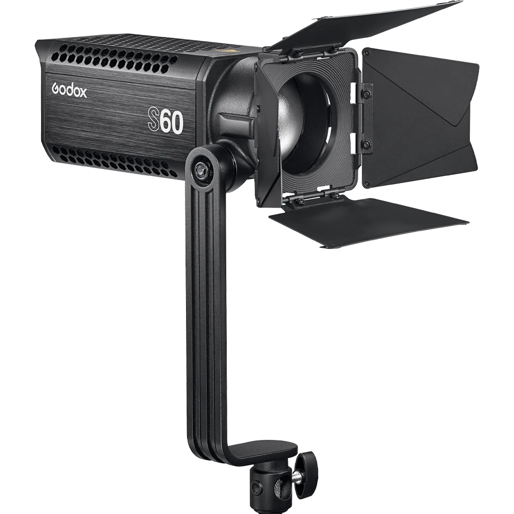 

Godox S60 60W Focusing Continuous adjustable LED Photography Spotlight Light With Barn Door for Professional light