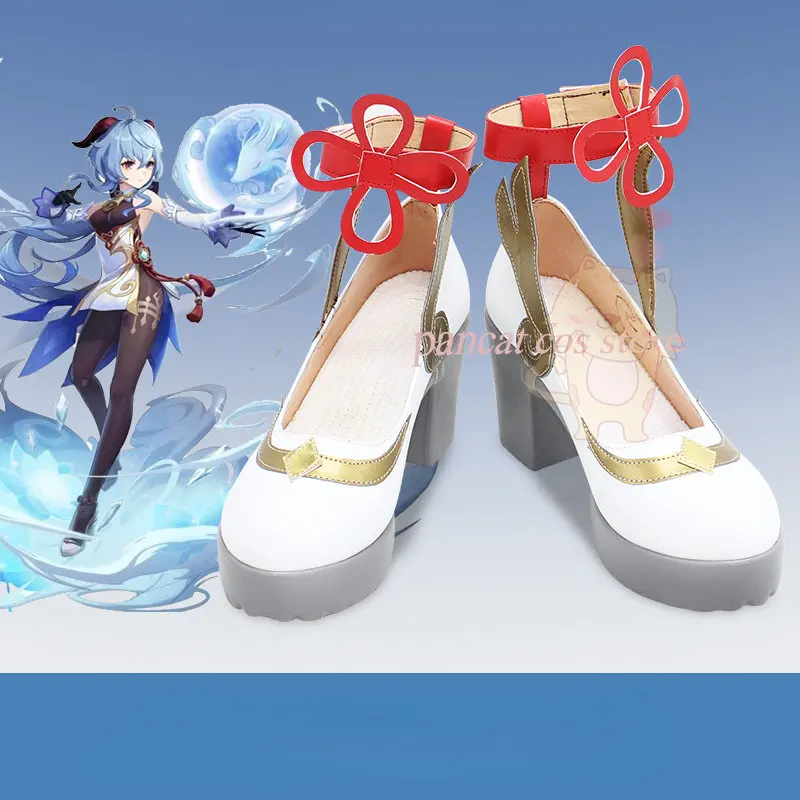 

Anime Genshin Impact Ganyu Cosplay Boots Shoes Carnival Shoes Fashion Custom-made Hot Sale Boot Cosplay Halloween Anime Prop