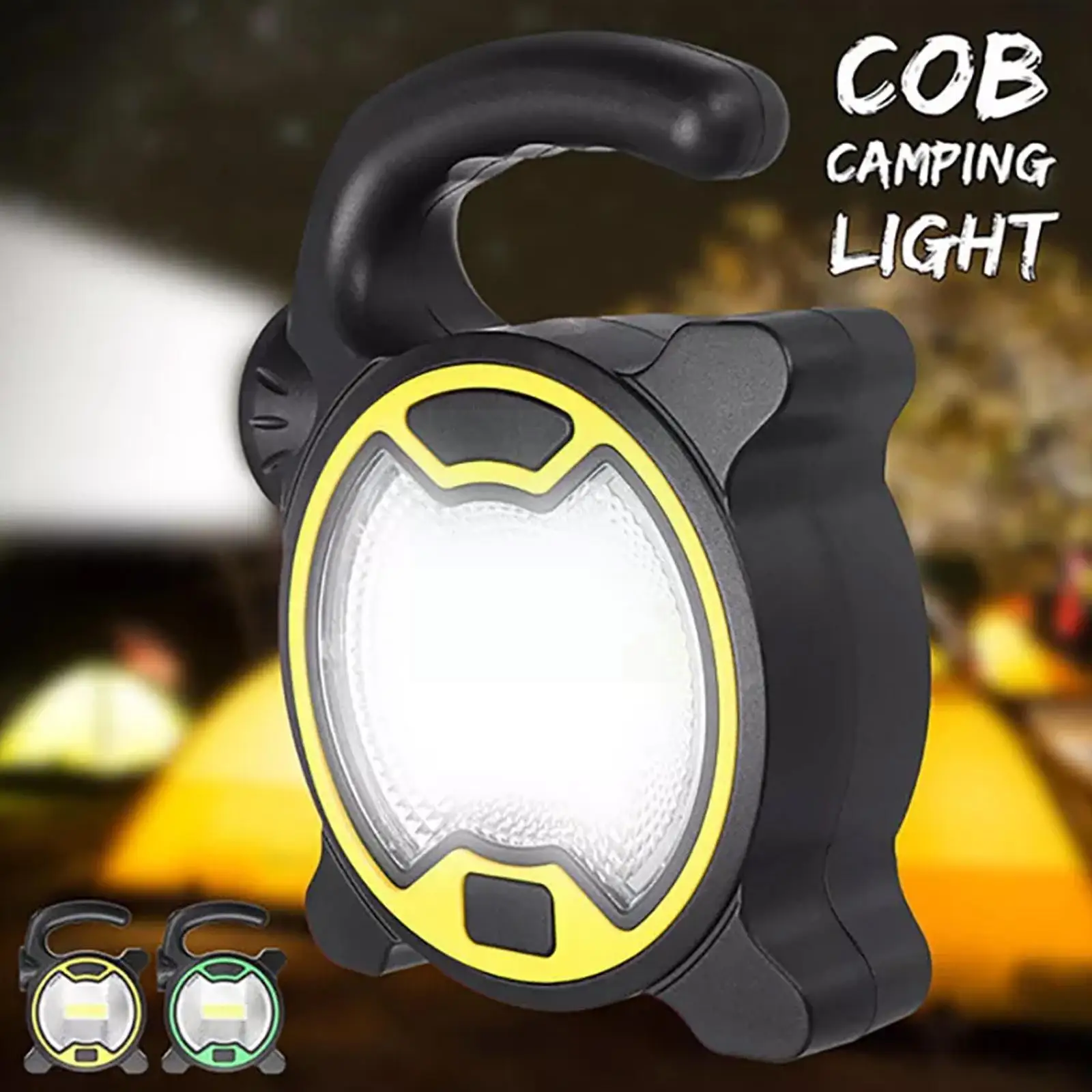 

Solar COB LED High Power Work Light Portable Waterproof Lamp Garden Lawn N5F6