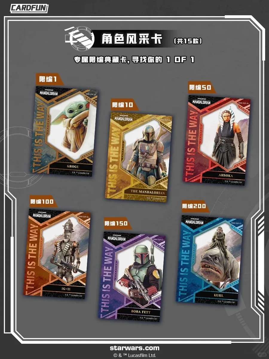 Фото Оригинальные коллекционные карточки Card.Fun Star Wars: The Mandalorian Premium Movie - 