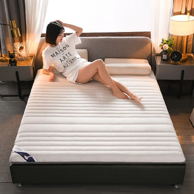 

Natural Latex Sponge Mix Filling Mattress Strong Support Mats Luxury 8cm/4cm Thick Comfortable Floor Folding Bed StudentTatami