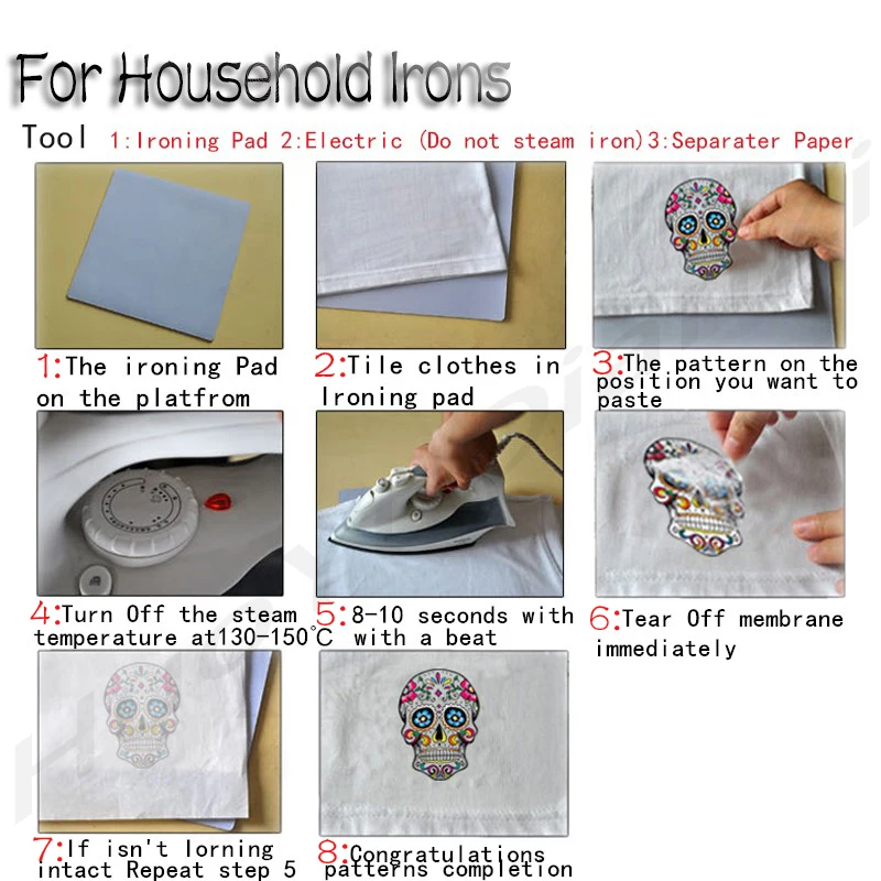 Red Rose Flower Patches on Clothes Bike Iron-on Transfers for Clothing Thermoadhesive Patches Diy Stickers Thermal Applications images - 6