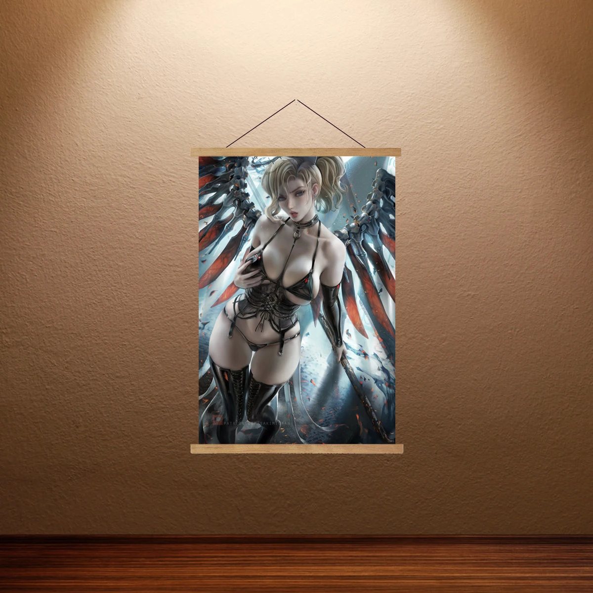 Постер с изображением милосердия Overwatch для видеоигр холст настенные картины