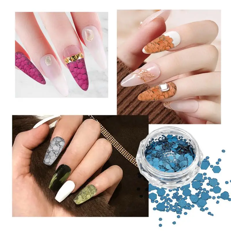 

Nail Art Flash Sequins Irregular Fragments Powder Nail Flash Holographic Design Diy Decorative Accessories Material