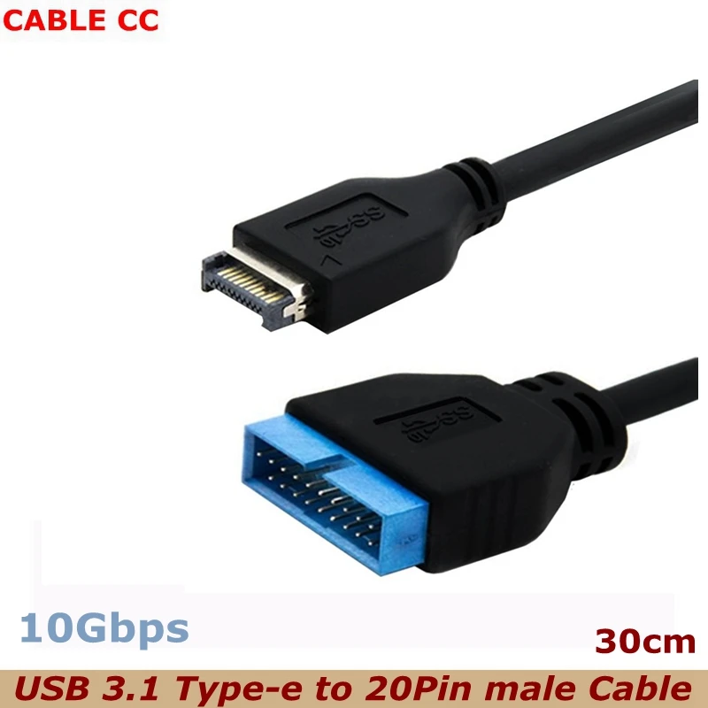 30 см новая акция-USB 3 1 передняя панель разъем для USB 0 20-контактный Удлинительный
