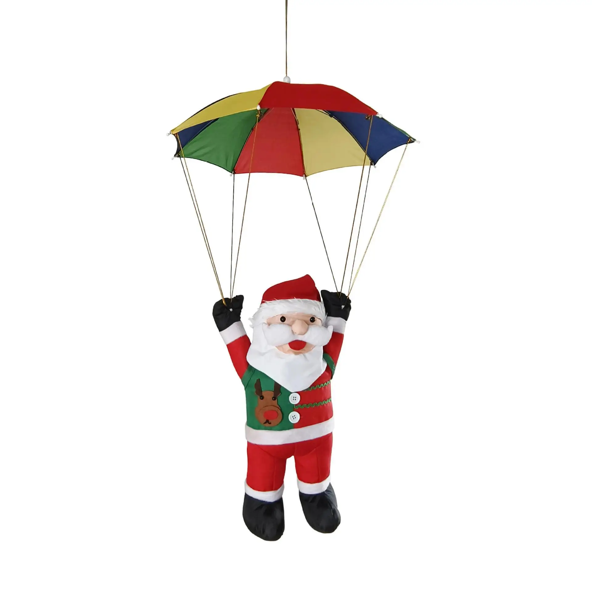 Летающая кукла Санта-Клауса рождественское украшение легкие рождественские