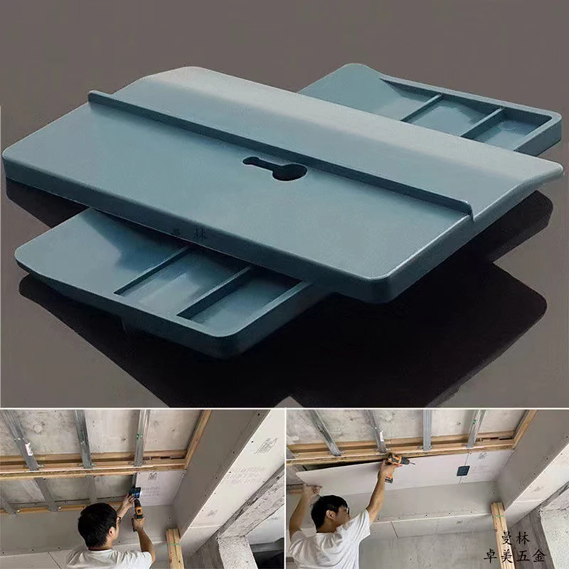 

2PCS Plaster Board Fixing Tool, Panel Lifter Supports The Board Place Installing Drywall Fitting Tool Gypsum Plate