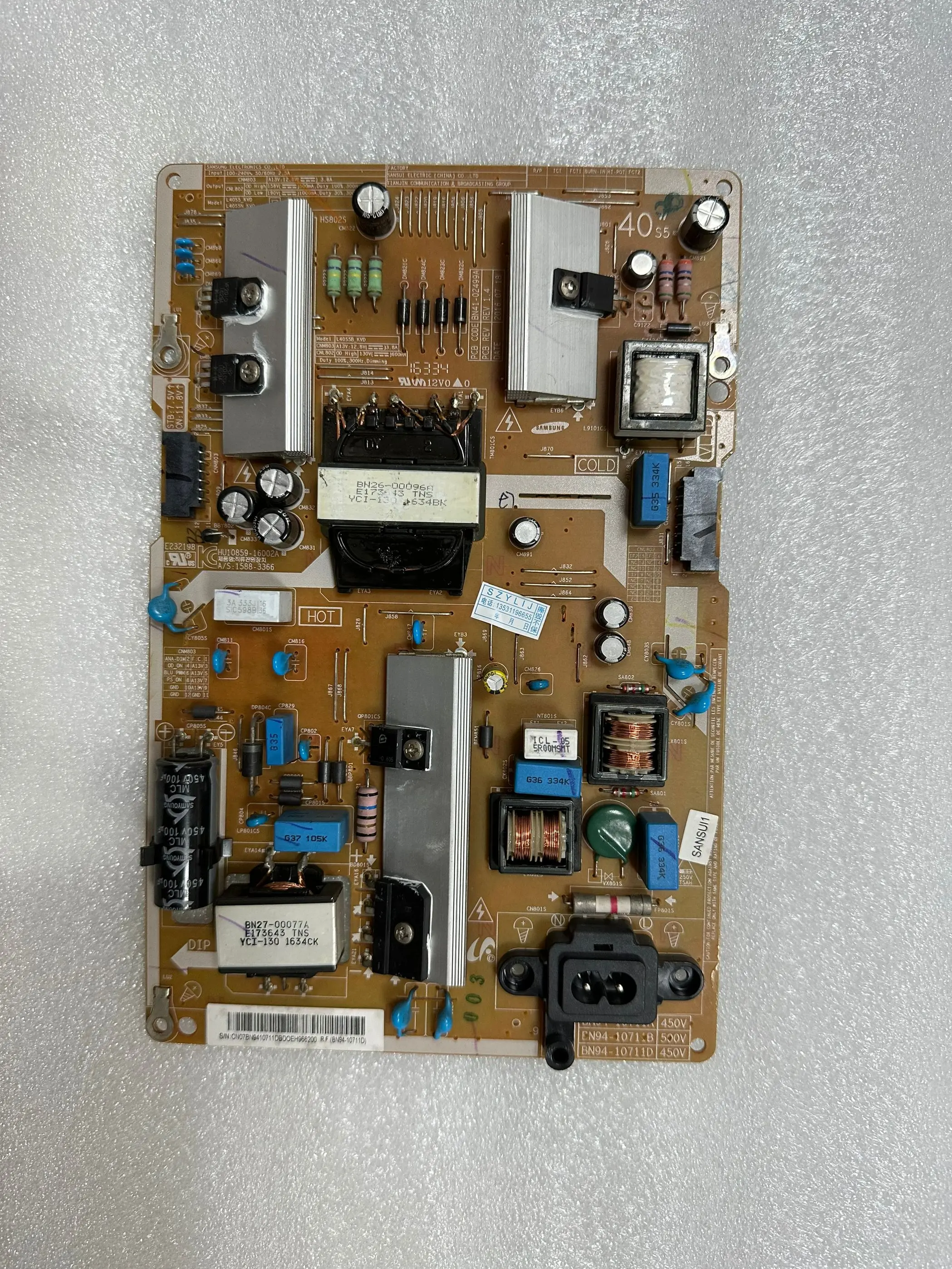 1 шт./лот оригинал, хорошее качество 55KU6100JXXZ BN41-02499A/B/D