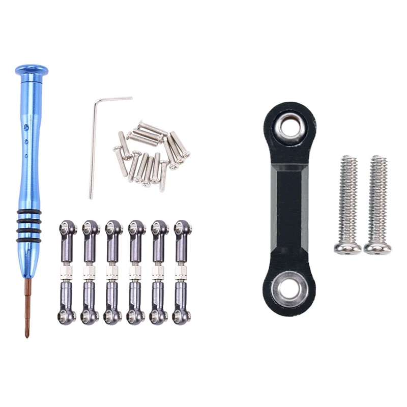 

Серворуль металлический для Wltoys A959-B A969 A979, серый и для Wltoys обновленные Металлические Регулируемые стержни A959B A969 A979