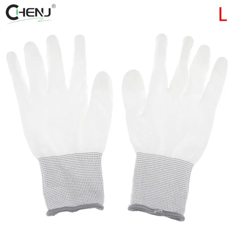 

Антистатические перчатки 2 шт., Антистатические Рабочие электронные перчатки из полиуретана, с покрытием ладони, для защиты пальцев от скольжения