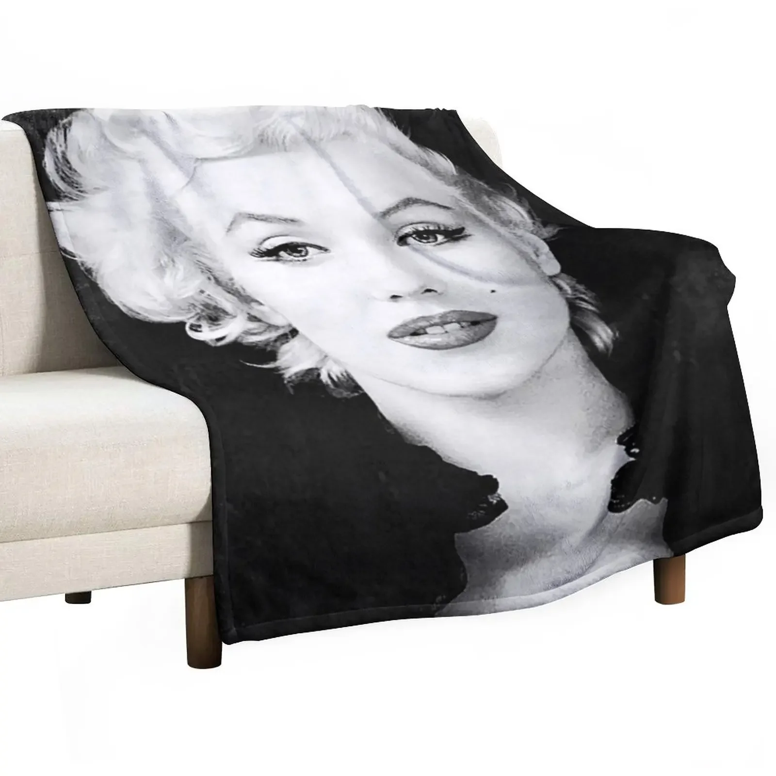 Винтажное одеяло Marilyn Monroe - BW D17 теплое плоское