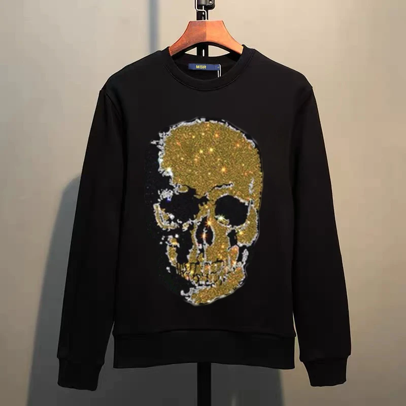 Мужская повседневная толстовка без капюшона уличная с рисунком