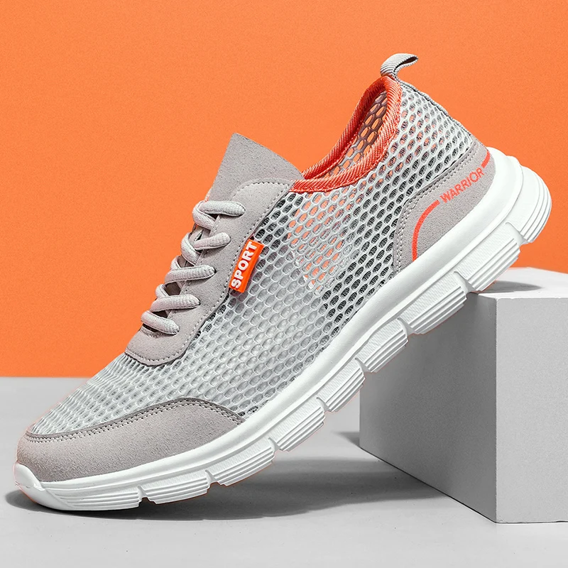 Summer Sneakers Men's Walking Shoes Comfortable Breathable Mesh Loafers Wear-resisitant Outdoor Flats Shoes