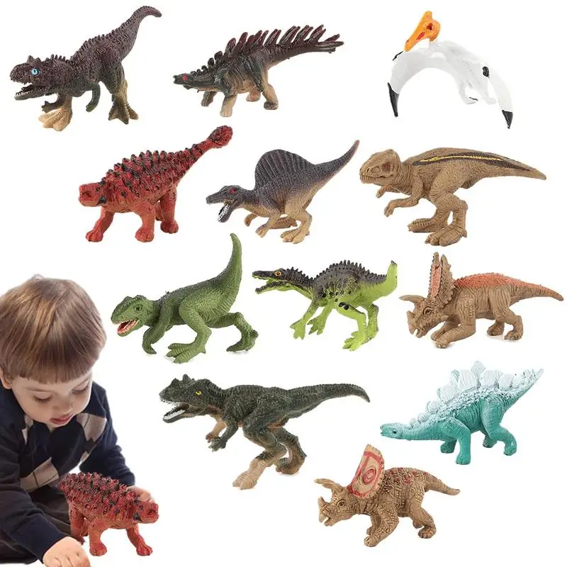 

Dino Party Favors 12pcs Miniature Dino Figures Dinosaur Toys Inspire Imagination With Facial Details And Dinosaur Appearance For