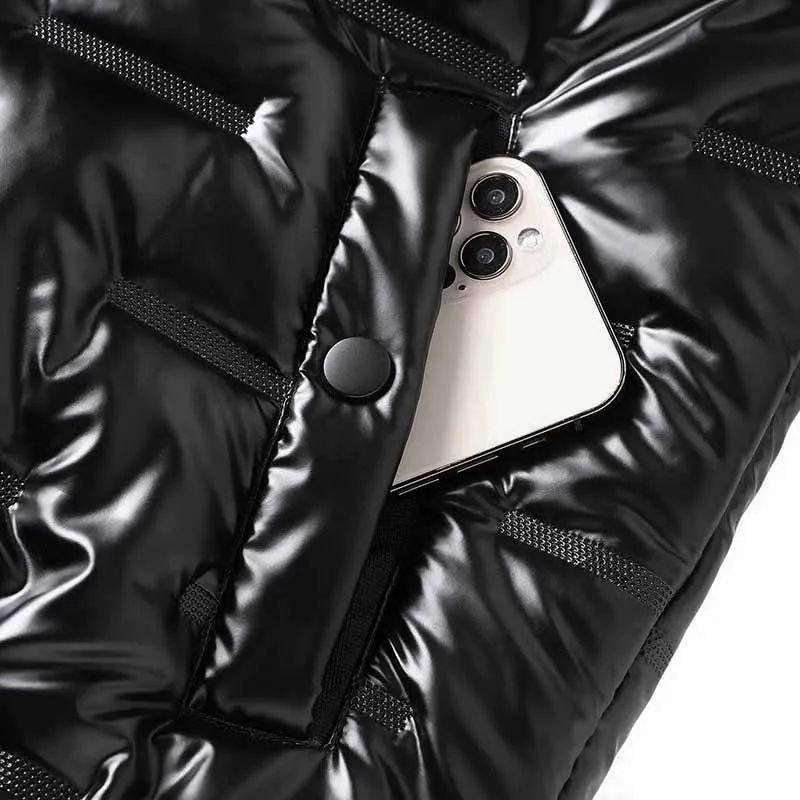 Varsanol Winter Jacket Men Parkas Windbreaker Fashion Thermal Coats Man Thick Warm Glossy Black Jackets Outwear Men's Clothing