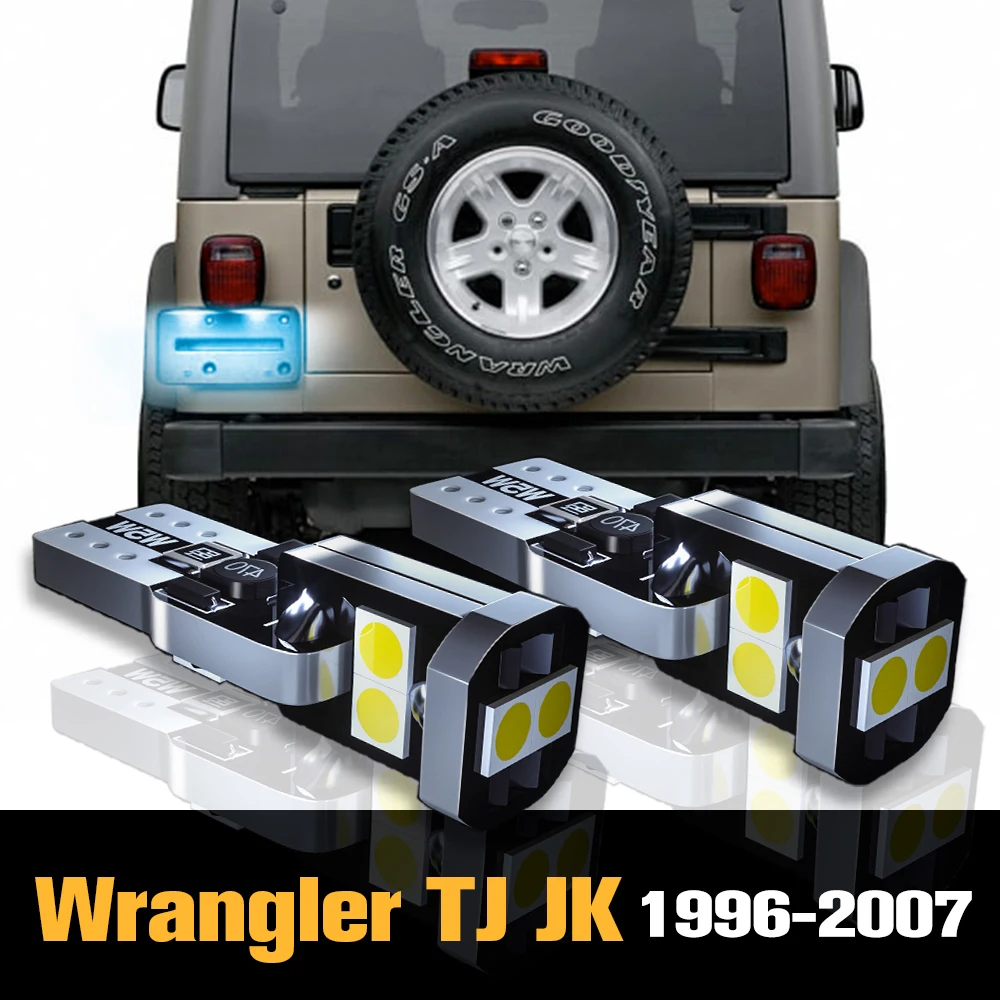 2 шт. Canbus светодиодные лампы освещения номерного знака аксессуары для Jeep Wrangler TJ JK