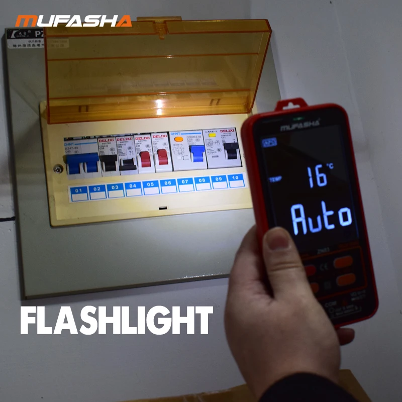 Цифровой мультиметр MUFASHA профессиональный 6000 отсчетов HD цветной экран