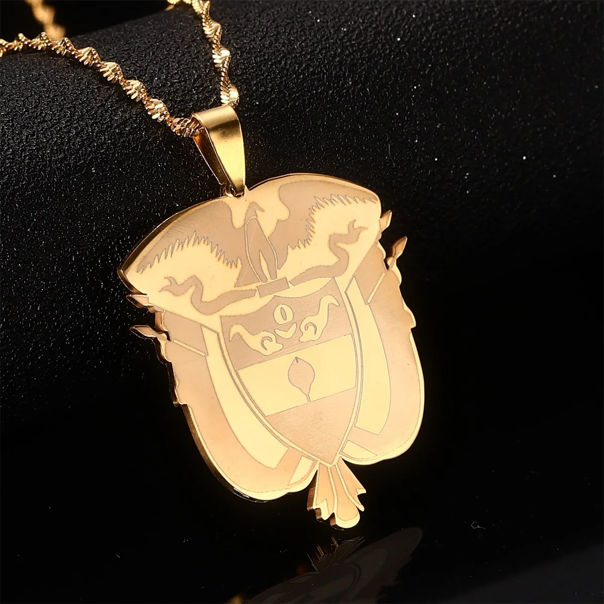 Подвеска Колумбия цепочка с водяными волнами для женщин и девушек ювелирные