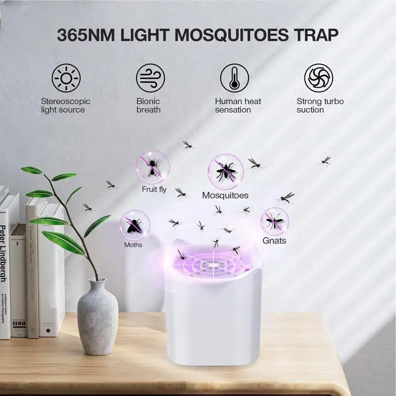 Комнатная лампа-Ловушка Fly Zapper с четырьмя углами для комаров портативная