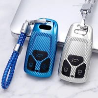 tpu car smart key case cover protective shell bag for audi a4 b9 a5 a6l a6 s4 s5 s7 8w q7 4m q5 tt tts rs keychain protector