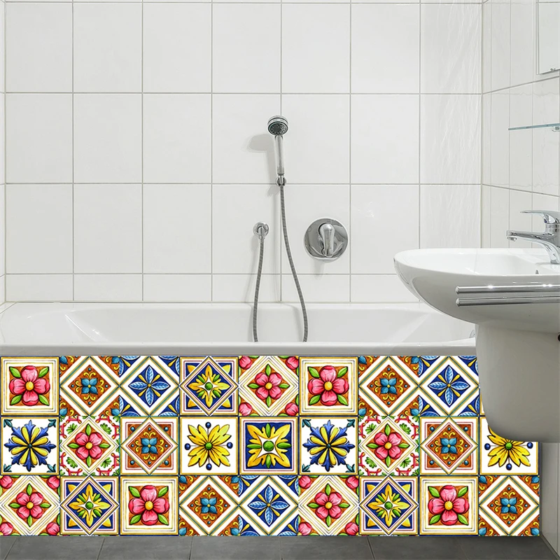 

10pcs Mandala Style Sticker Transfers Covers for Kitchen Table Bathroom Wall Decor Thickening Ramadan Decoration 2023 Room Decor