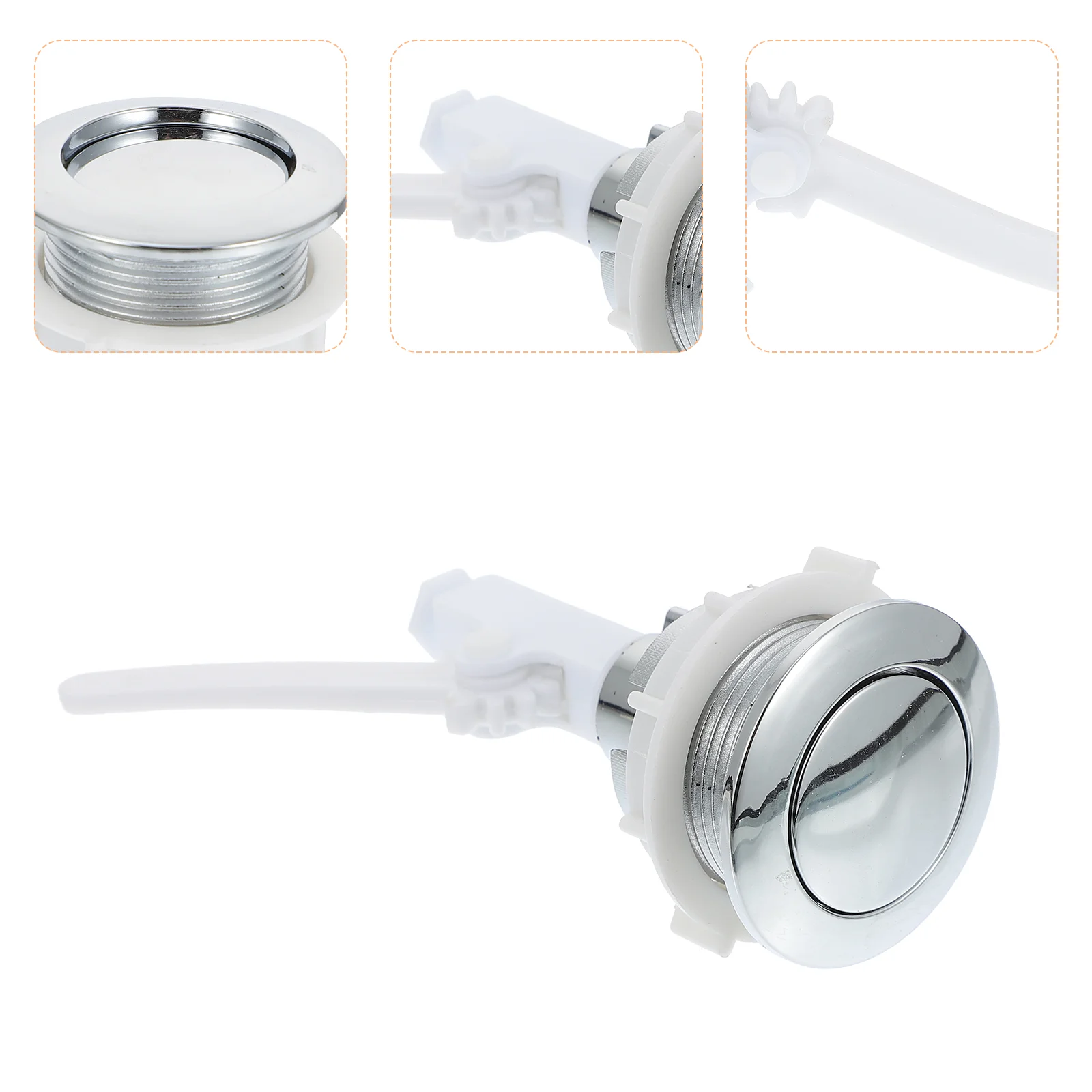 

1pc Closestool Tank Button Practical Toilet Push Button Single Plush Tank Button