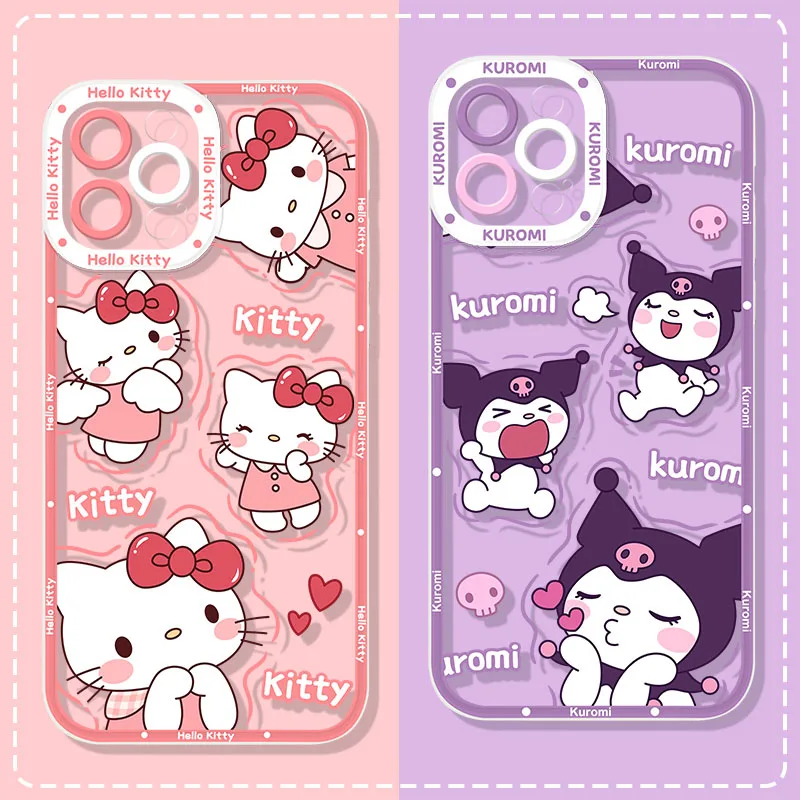 Hello Kitty Kuromi Soft Silicone Case for Xiaomi Mi 13 12 12T 11T Pro 11 Ultra 10 Lite 10T POCO X5 X4 X3 NFC F5 F3 F4 GT M4 Capa