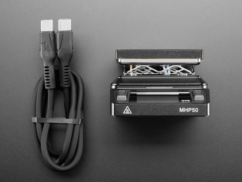 Фото Миниатюрная латунная нагревательная плита 5903 с USB-C PD или DC - MHP50-B5, оборудование для паяльной станции №2