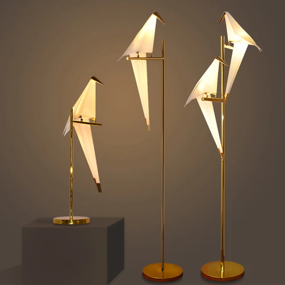

Origami Bird Thousand Paper Crane Chandelier Dining Room Living Room Children's Room LED Modern Clubhouse Bar Designer Art Lamp