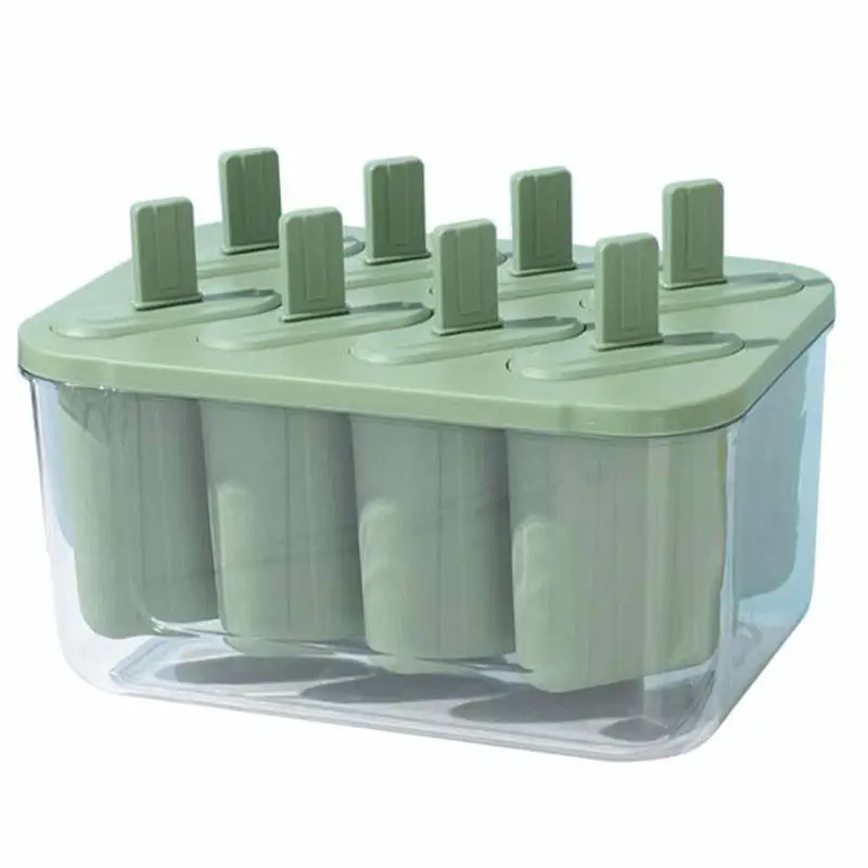 

Ice Popes Mold Reusable 8-grid Ice Popes Mold Easy-Release Popsicle Maker Molds Ice Popes Molds Homemade Popsicle Ice Popes Make