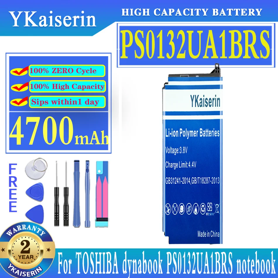 

YKaiserin Battery 4700mAh For TOSHIBA dynabook PS0132UA1BRS notebook Batteries