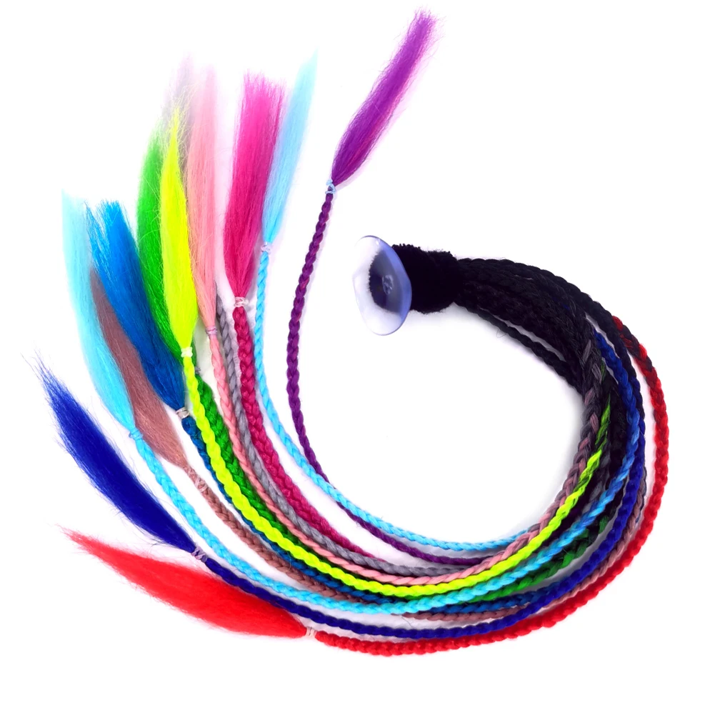 Косы для мотоциклетного шлема парик женщин много цветов езды на мотоцикле и