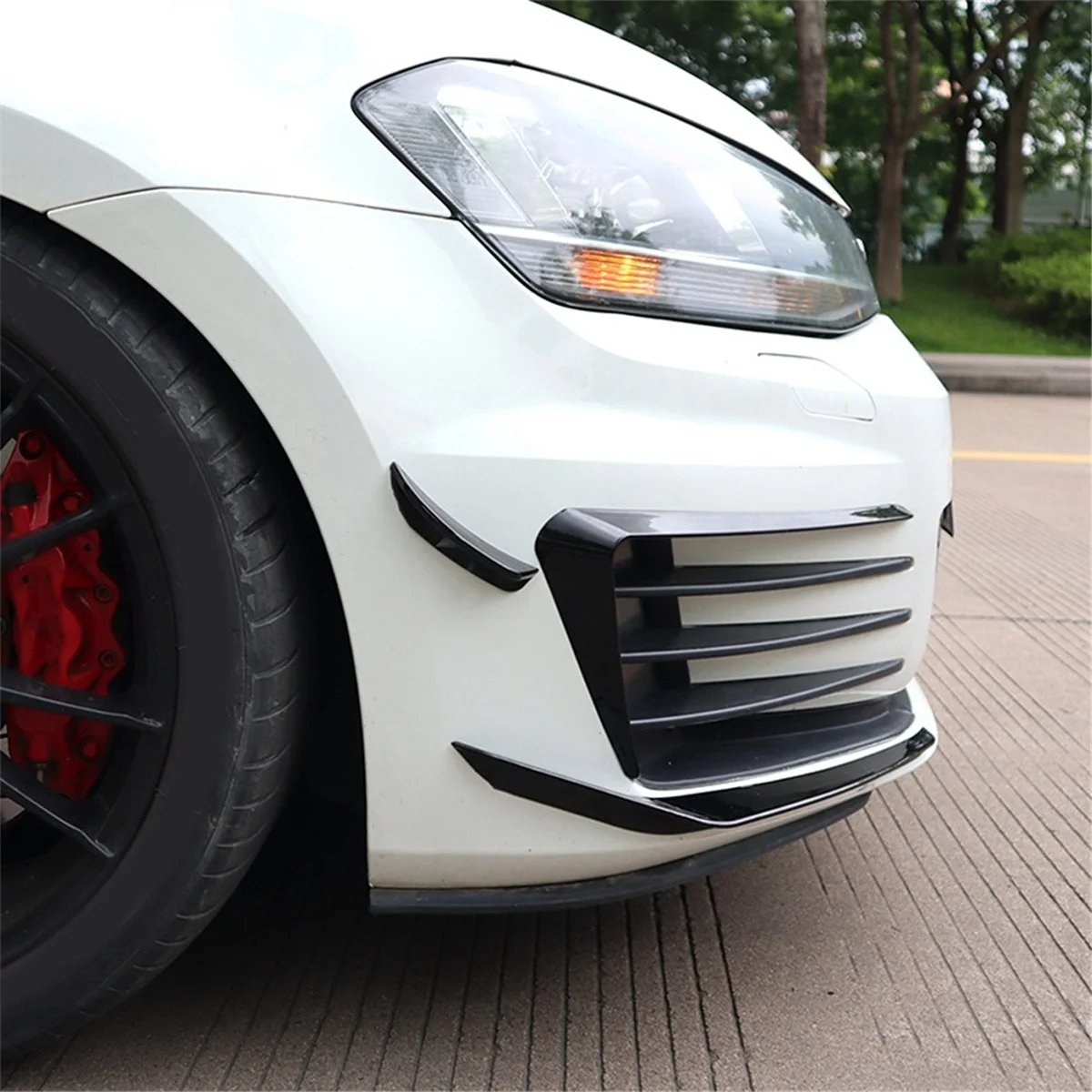 Разделитель переднего бампера для VW GOLF 7 MK7 GTi 2013-2016 крышка противотуманной фары